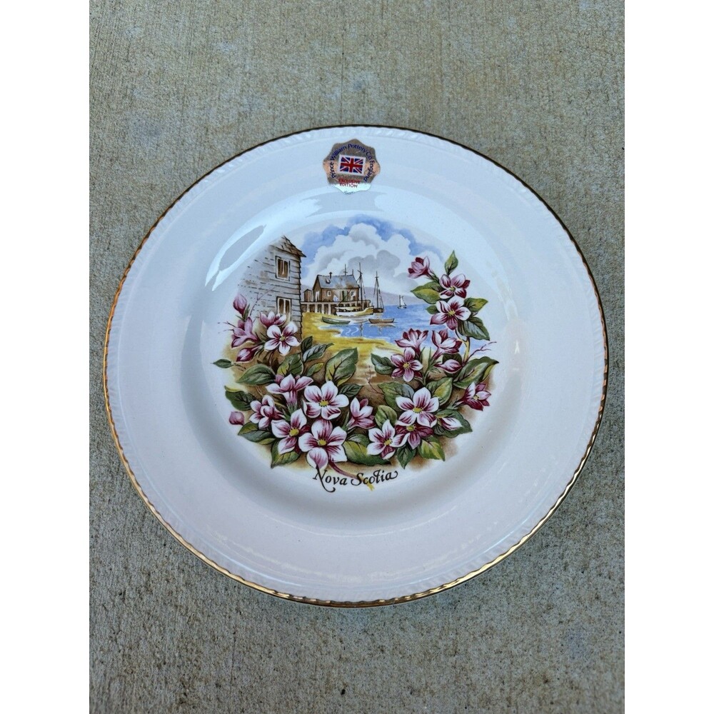 Vintage Prince William Pottery Company of England Decorative Plate Nova Scotia